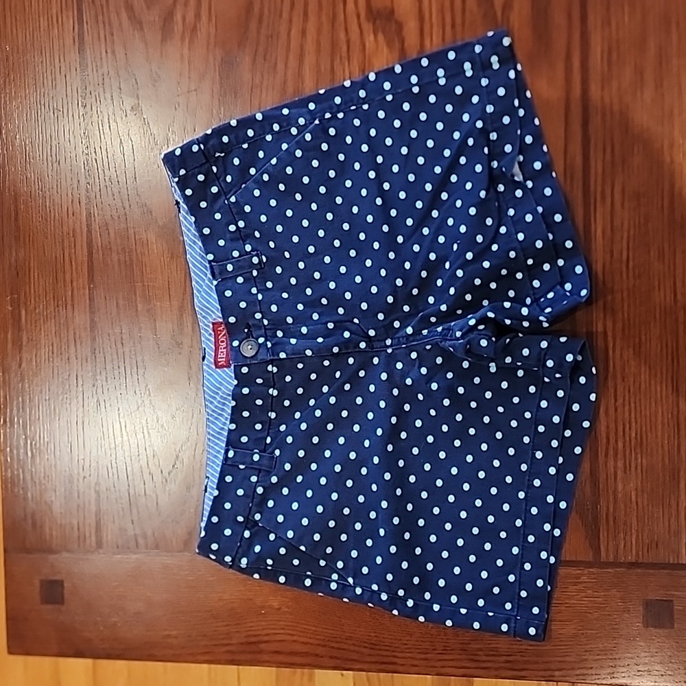 Merona blue polka dot shorts size 6